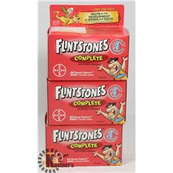 LOT OF 3 FLINTSTONES COMPLETE MULTI VITAMINS