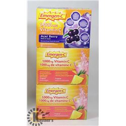 LOT OF 3 ENERGEN-C 1000MG VITAMIN C