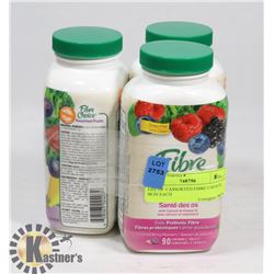 LOT OF 3 ASSORTED FIBRE CHOICE, 90 IN EACH