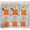 Image 1 : LOT OF 6 ASST SIZE ALIGN DIGESTIVE CARE.