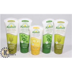 BAG OF ASSORTED KAMILL HAND CREAMS
