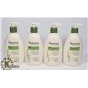 Image 1 : BAG WITH 4 353ML BOTTLES AVEENO DAILY MOISTURISING