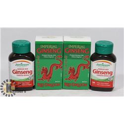 BAG OF JAMIESON 4 BOTTLES IMPERIAL AND KOREAN RED