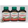 Image 1 : BAG OF JAMIESON 3 BOTTLES CRANBERRY TABLETS