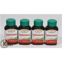 BAG OF JAMIESON 4 60 TABLET BOTTLES SELENIUM
