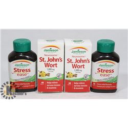 BAG OF 4 JAMIESON STRESS EASE AND ST JOHNS WORT