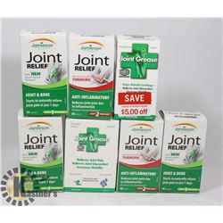 BAG WITH 7 BOTTLES JAMIESON JOINT GREASE AND