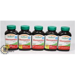 BAG WITH 5 360 CAPLET BOTTLES JAMIESON GLUCOSAMINE
