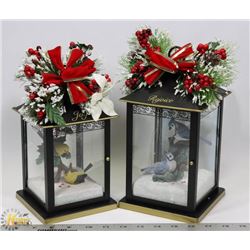 JOY AND REJOICE BRADFORD EXCHANGE BIRD LANTERNS