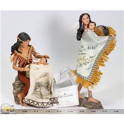 TWO ASHTON DRAKE GALLERIES NATIVE FIGURES