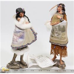 TWO ASHTON DRAKE GALLERIES NATIVE FIGURES