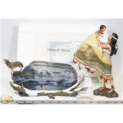 TWO ASHTON DRAKE GALLERIES NATIVE FIGURES