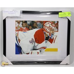 FRAMED CAREY PRICE AUTOGRAPHED PHOTO.