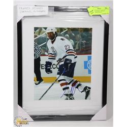 FRAMED GEORGES LARAQUE AUTOGRAPHED PHOTO.