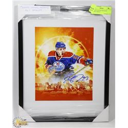 FRAMED CONNOR MCDAVID REPRINT PHOTO.