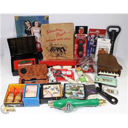 VINTAGE FLAT OF BAR ITEMS HEINEKEN