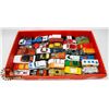 Image 1 : FLAT OF 37 VINTAGE DIE CAST CARS, TRUCKS