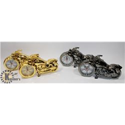FLAT OF 4 MOTORCYCLE CLOCKS