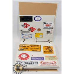 BINDER OF OILFIELD STICKERS