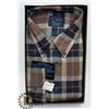 Image 1 : NEW MANHATTAN PLAID SIZE XL LONG SLEEVE SHIRT.