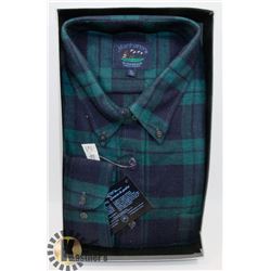 NEW MANHATTAN PLAID SIZE XL LONG SLEEVE SHIRT.