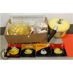 ESTATE FLAT OF SERVING DISHES WITH PRESTO