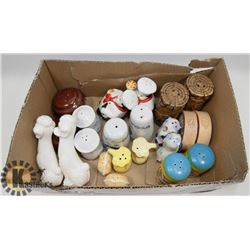 LOT OF 11 SALT & PEPPER SHAKERS