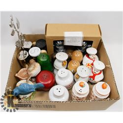 LOT OF 11 SALT & PEPPER SHAKERS