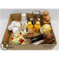LOT OF 11 SALT & PEPPER SHAKERS