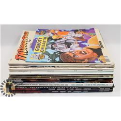 LOT OF MISC COMICS AND MAGAZINES.