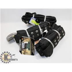LOT OF 3 KUNYS 5" WIDE COMFORT TOOL BELTS.