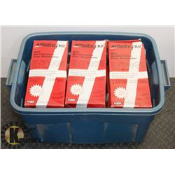 TUB WITH 6 BOXES OF 20 N95 RESPIRATORS