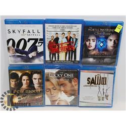 BUNDLE OF 6 BLURAYS