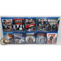 BUNDLE OF 10 BLURAYS