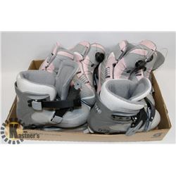 BOX OF SKATES - GIRLS REEBOK SIZE 2 AND 13J, BOYS