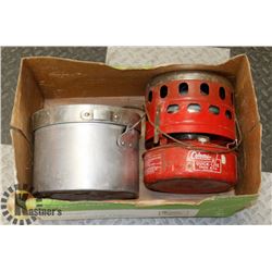 COLEMAN 518B KEROSENE HEATER - 3000 BTU AND A SET