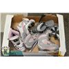 Image 1 : BOX OF SKATES: GIRLS REEBOK SIZE 1 & 2, BOYS CCM