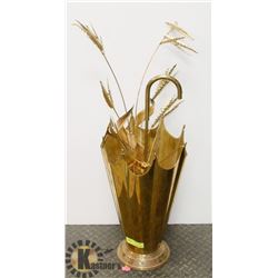 BRASS LOOK UMBRELLA STAND