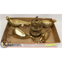 FLAT OF BRASS COLLECTIBLES