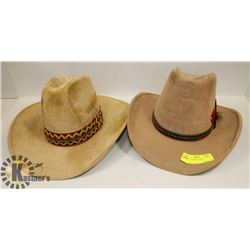 LOT OF 2 COWBOY HATS