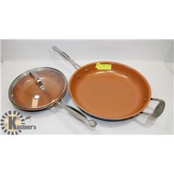 PAIR OF GOTHAM STEEL FRYING PANS, 9" & 12"