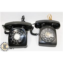 PAIR OF VINTAGE ROTARY PHONES