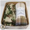Image 1 : BOX W/2 NEW FLEECE THROWS (50 IN.X60 IN.) -