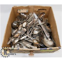 BOX OF ESTATE FLATWARE