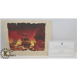 PIRATES OF THE CARIBBEAN SHIPS LITHO