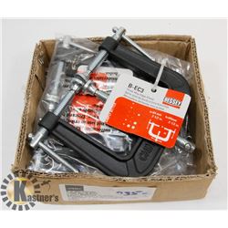 4 NEW BESSEY THREE WAY EDGE CLAMPS