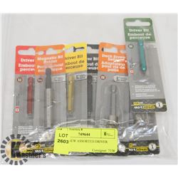 BAG OF NEW ASSORTED DRIVER BITS
