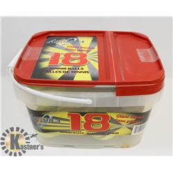 BUCKET OF TENNIS BALLS