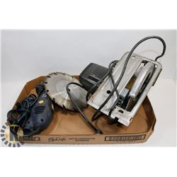 BOX WITH BLACK AND DECKER CIRCULAR SAW WITH