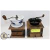Image 1 : LOT OF 2 VINTAGE COFFEE GRINDERS